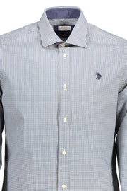 MEN'S LIGHT BLUE LONG SLEEVE POLO SHIRT