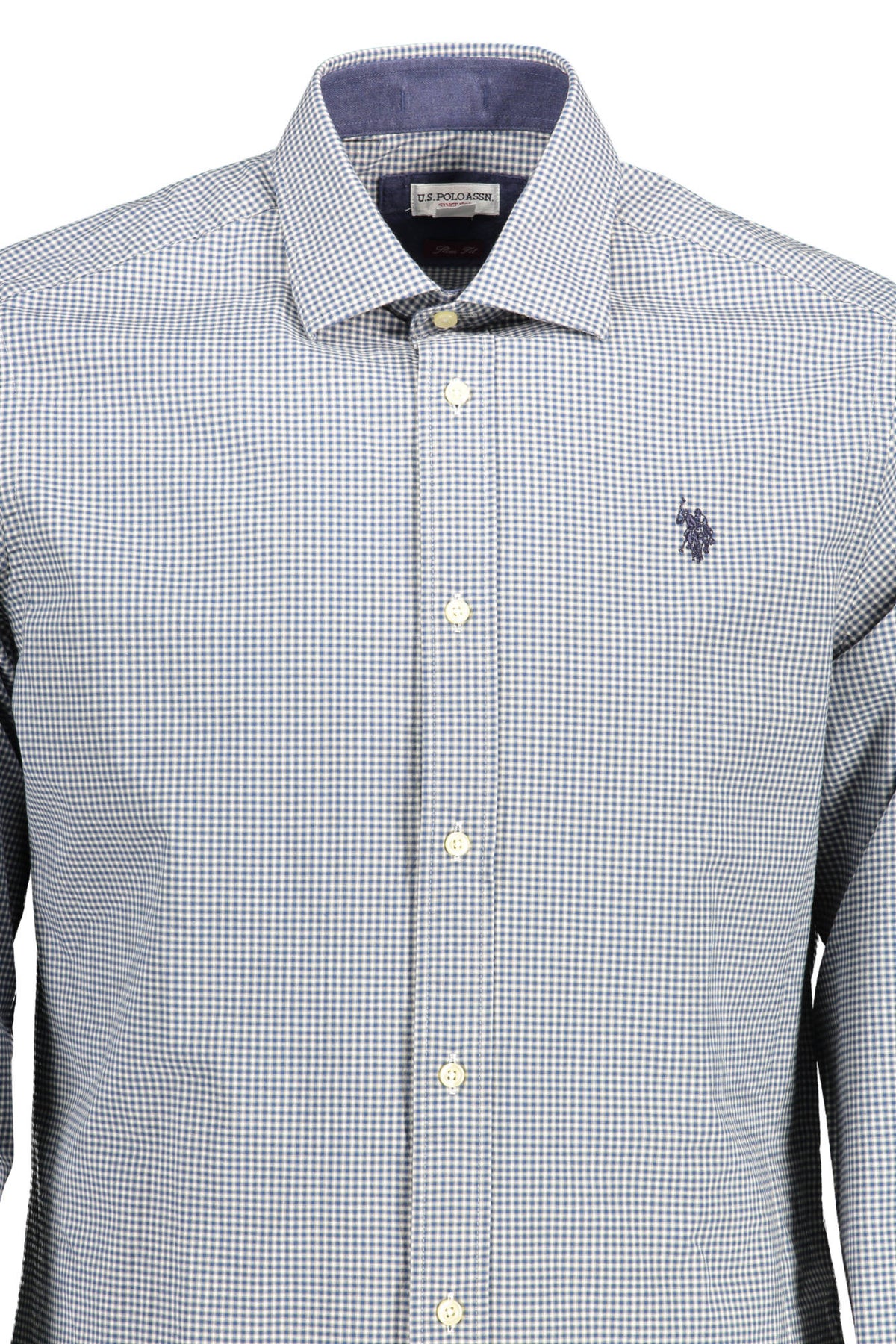 MEN'S LIGHT BLUE LONG SLEEVE POLO SHIRT