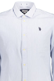 MEN'S LIGHT BLUE LONG SLEEVE POLO SHIRT