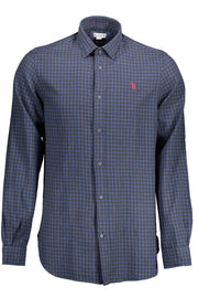 CAMISA EM ALGODÃO U.S. POLO ASSN. HOMEM AZUL