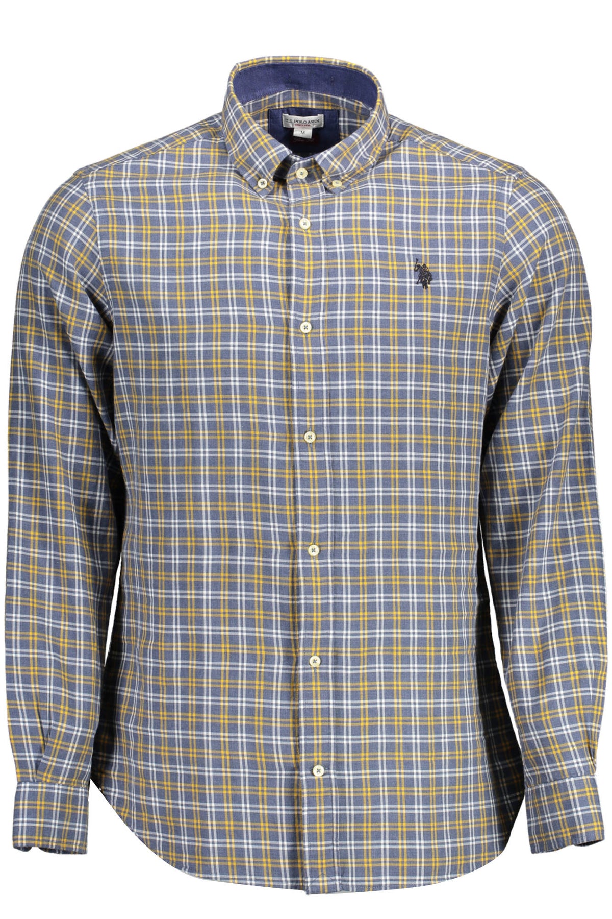 MEN'S BLUE LONG-SLEEVED POLO SHIRT