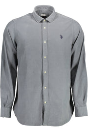 CAMISA EM ALGODÃO U.S. POLO ASSN. HOMEM AZUL