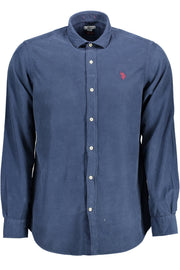 CAMISA EM ALGODÃO U.S. POLO ASSN. HOMEM AZUL