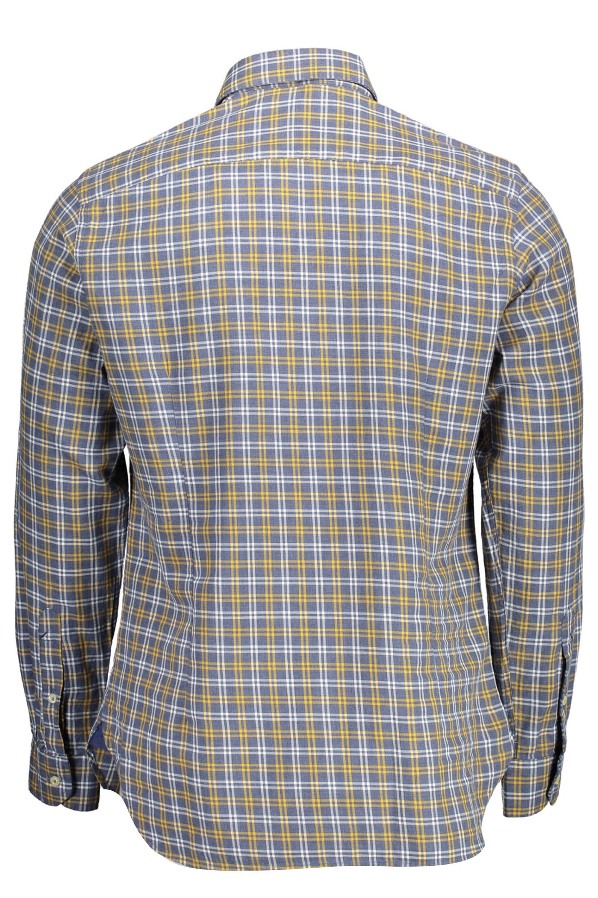 MEN'S BLUE LONG-SLEEVED POLO SHIRT