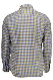 MEN'S BLUE LONG-SLEEVED POLO SHIRT
