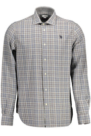 CAMISA EM ALGODÃO U.S. POLO ASSN. HOMEM CINZENTA