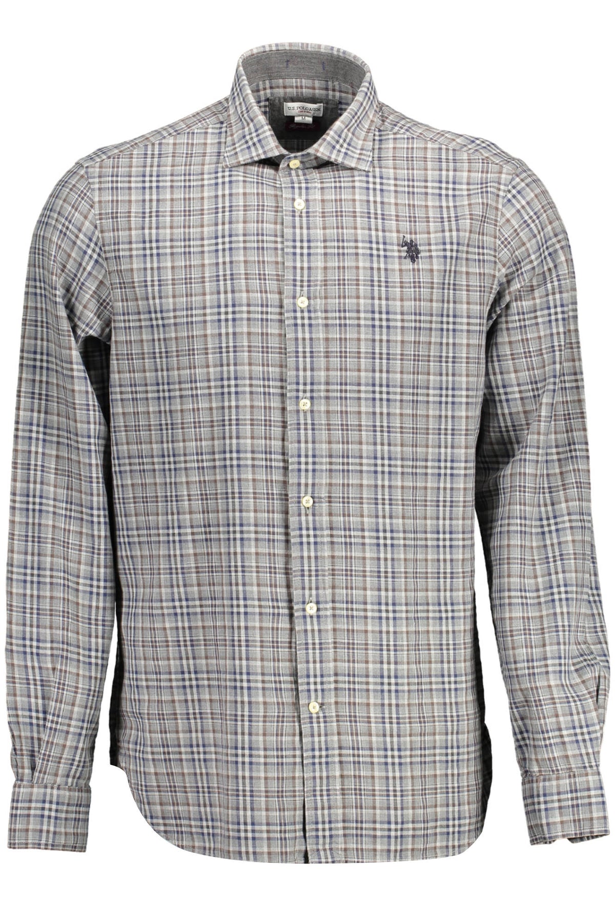 CAMISA EM ALGODÃO U.S. POLO ASSN. HOMEM CINZENTA