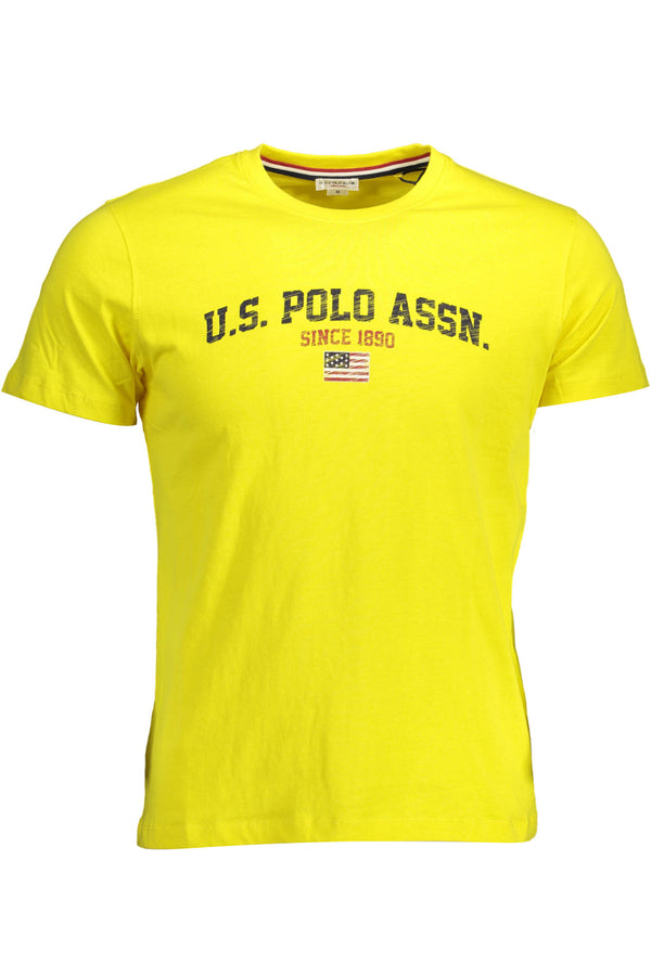 T-SHIRT US POLO MANGA CURTA AMARELO HOMEM
