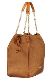 MALA COM LOGÓTIPO VALENTINO MULHER CASTANHA