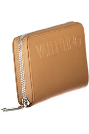 CARTEIRA COM FECHO VALENTINO MULHER CASTANHA