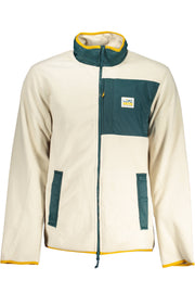 VANS MEN'S BEIGE ZIPPED SWEATER