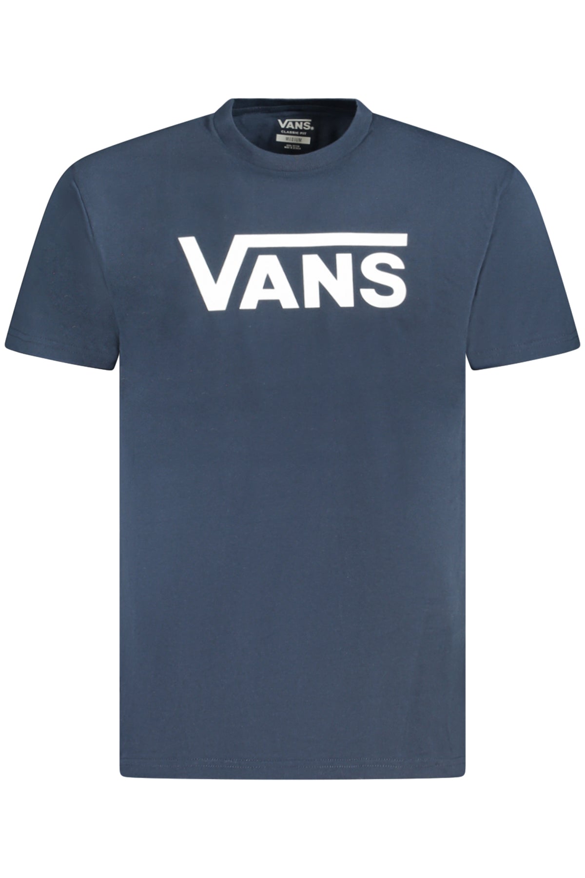 T-SHIRT EM ALGODÃO VANS HOMEM AZUL