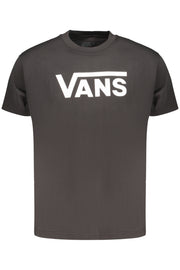 T-SHIRT EM ALGODÃO VANS HOMEM PRETA