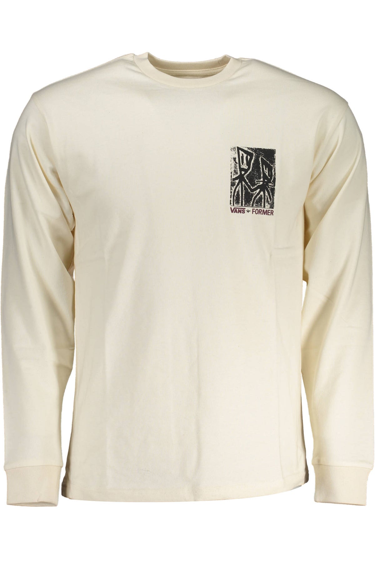 VANS MEN'S LONG SLEEVE T-SHIRT WHITE