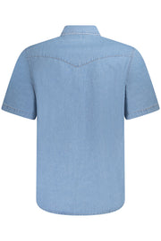 CAMISA EM ALGODÃO WRANGLER HOMEM AZUL CLARO