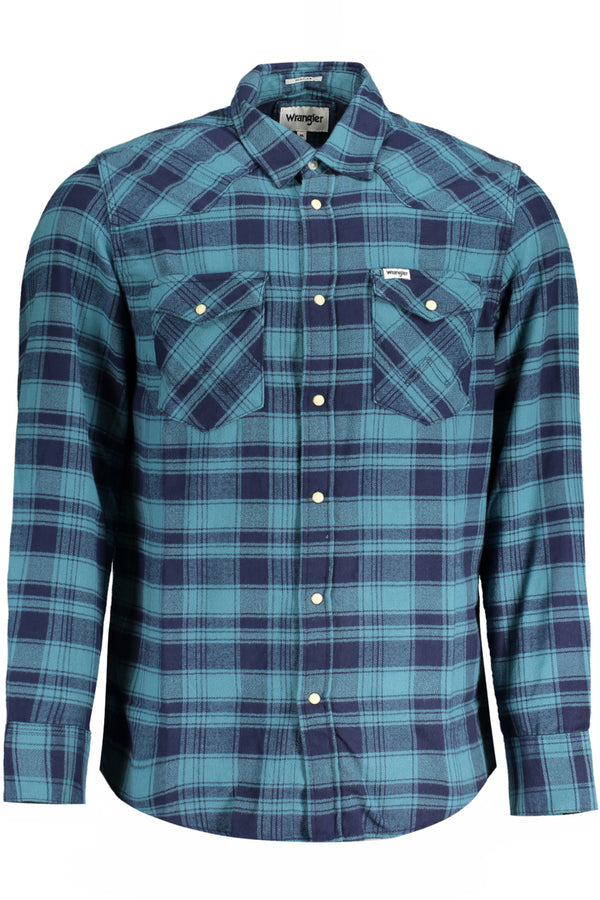 CAMISA MANGA COMPRIDA WRANGLER HOMEM AZUL
