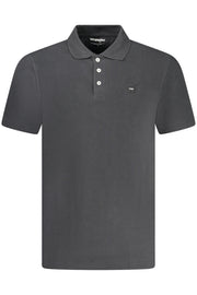 POLO EM ALGODÃO WRANGLER HOMEM PRETO