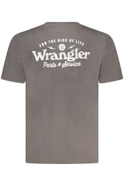 T-SHIRT EM ALGODÃO WRANGLER HOMEM PRETA