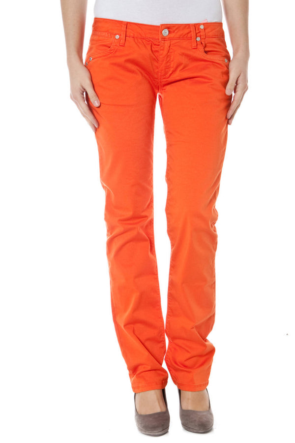 CALÇAS LARANJA PARA MULHER ZUELEMENTS
